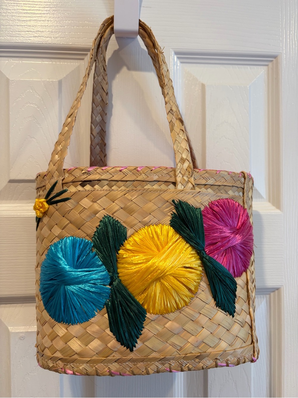 Handwoven Straw Tote from the Bahamas 🌸🇧🇸